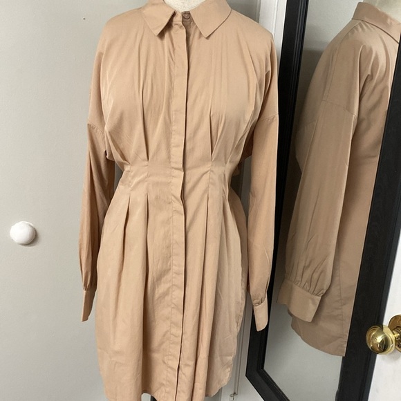 VERO MODA VMBENNO L/S DETAIL MINI PINTUCK SHIRT DRESS IN BRUSH STYLE#10259618 - Picture 5 of 16